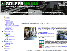 Tablet Screenshot of golfermania.com